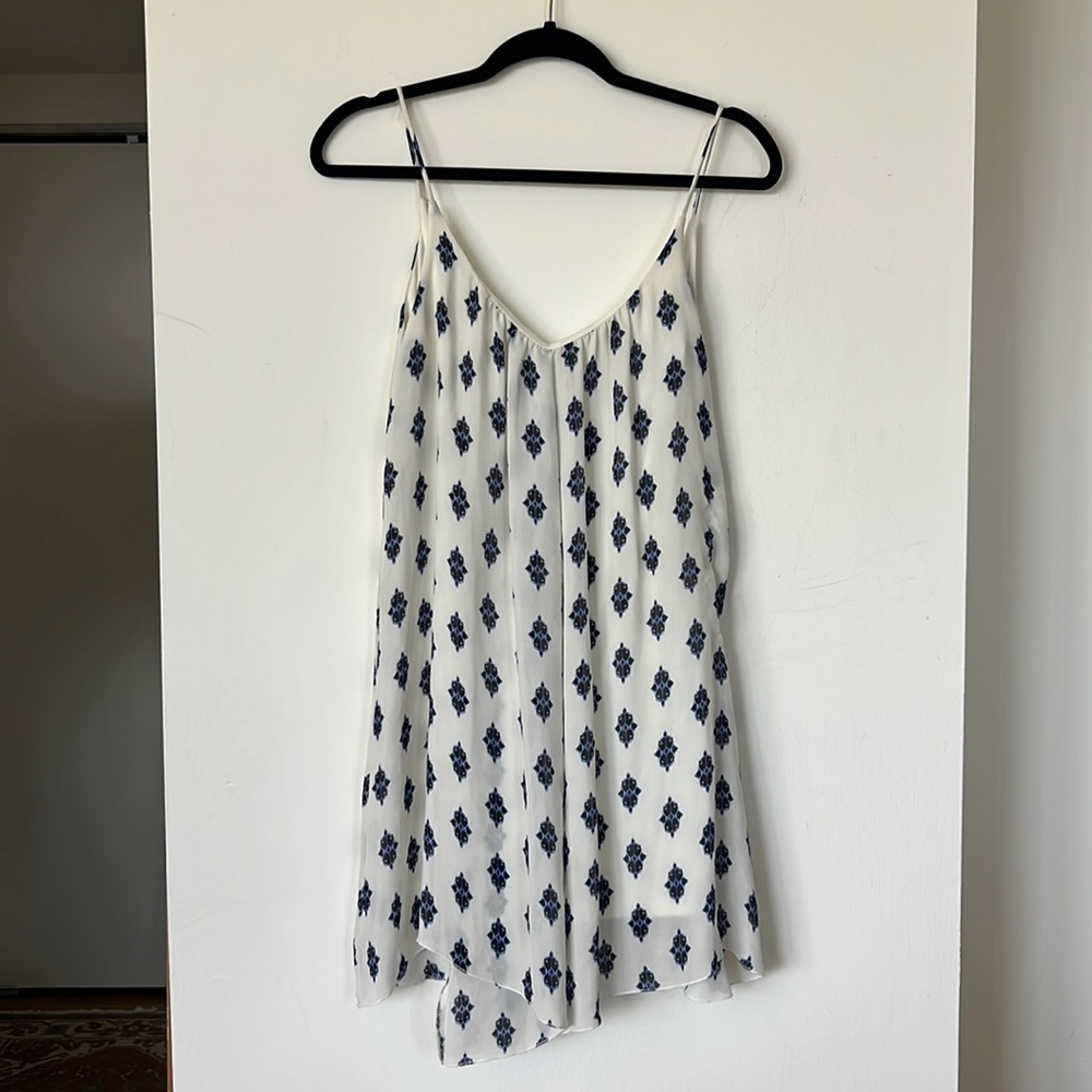 Zara white printed dress